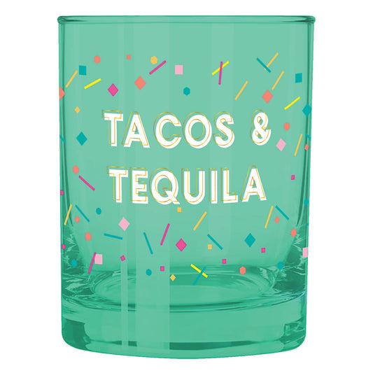 Blue Glass Cup - Tacos & Tequila