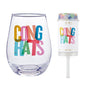 Wine Glass & Popper Set - Congrats