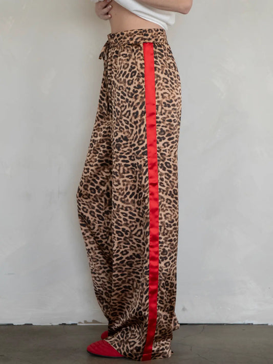 Leopard Silky Pants