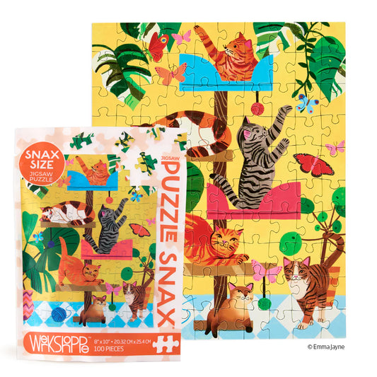 Cat Tree 100 Piece Puzzle Bag