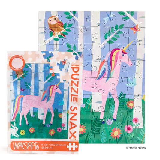 Unicorn Forest 48pc Puzzle Bag