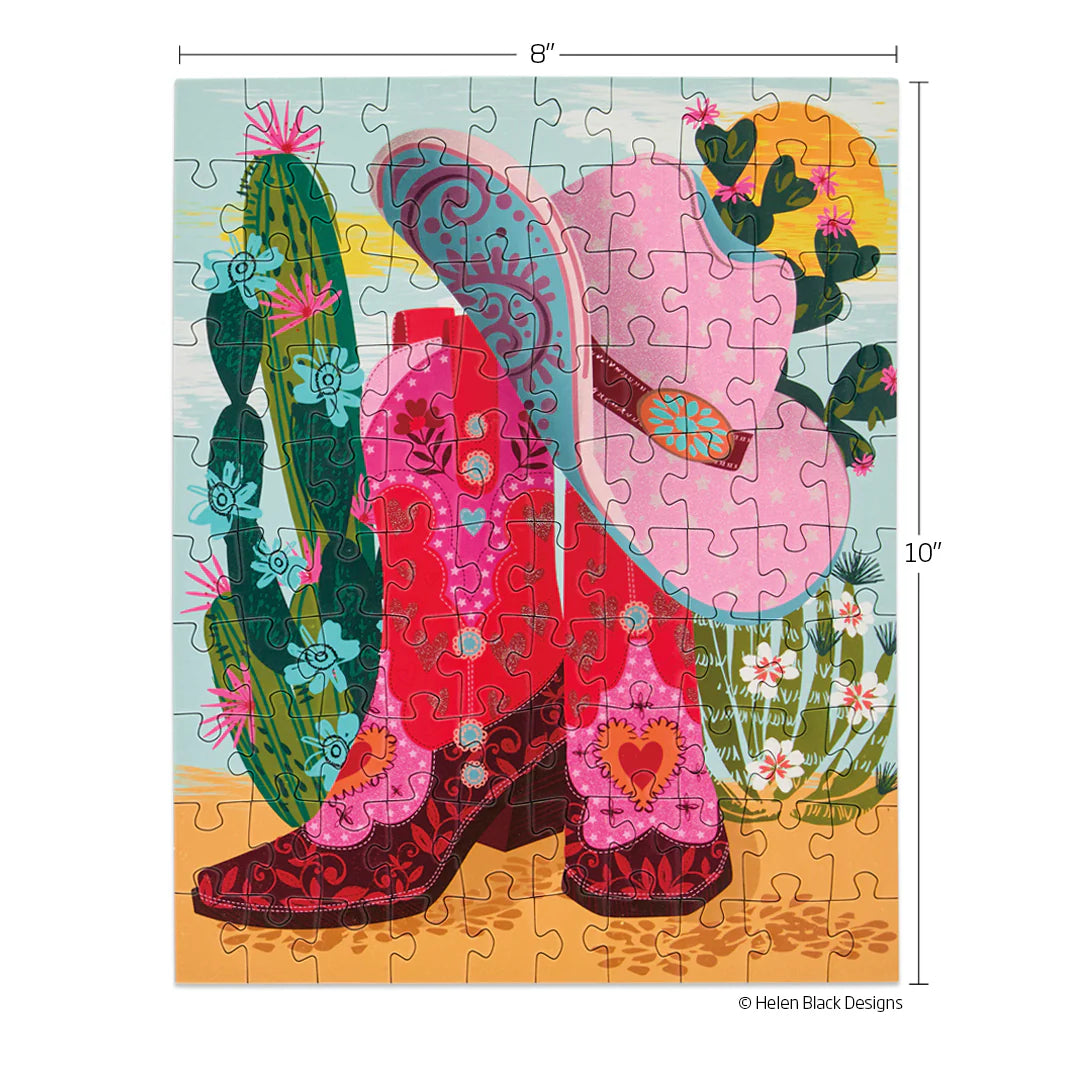 Cowgirl Essentials 100 Piece Puzzle Bag