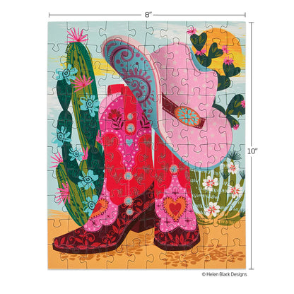 Cowgirl Essentials 100 Piece Puzzle Bag