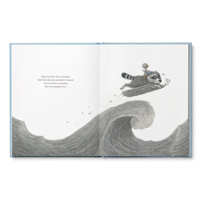 Chasing Dreams Book W/ Plushy Raccoon