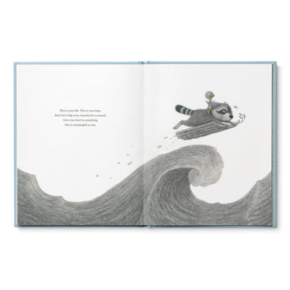 Chasing Dreams Book W/ Plushy Raccoon