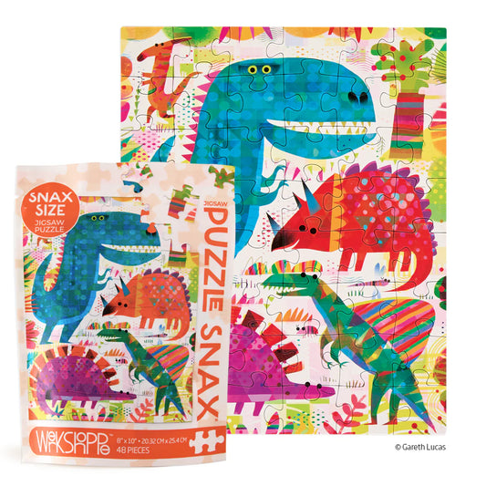 Dinosaur Day 48 Piece Puzzle Bag