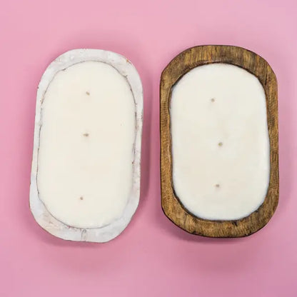 White Dough Bowl Soy Wax Candle, Magnolia