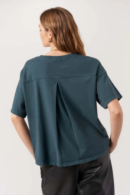 Suarez Boxy Tee Blue Pine