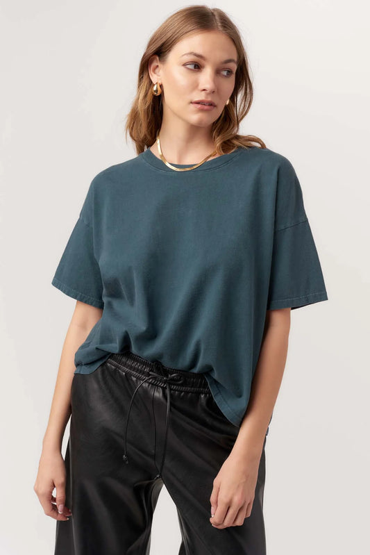 Suarez Boxy Tee Blue Pine