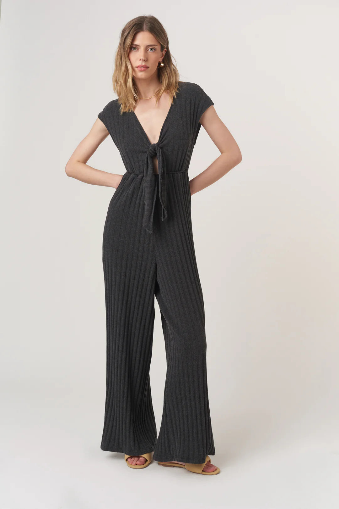 Lowa Tie Rib Jumpsuit