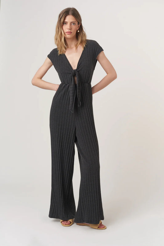 Lowa Tie Rib Jumpsuit