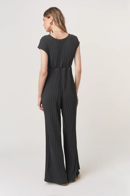Lowa Tie Rib Jumpsuit