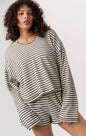 Hometown Textured Stripe Hoodie & Shorts