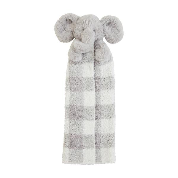 Musical Cuddle Pals , grey/blue elephant