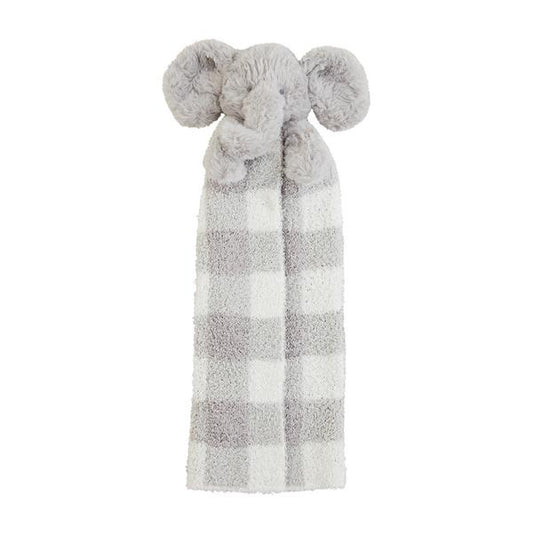 Musical Cuddle Pals , grey/blue elephant