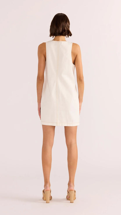 Tabitha Wave Button Mini Dress