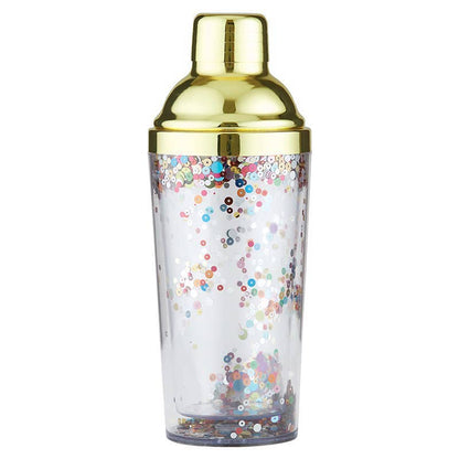 Gold Confetti Cocktail Shaker