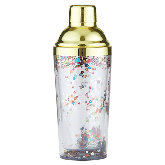 Gold Confetti Cocktail Shaker