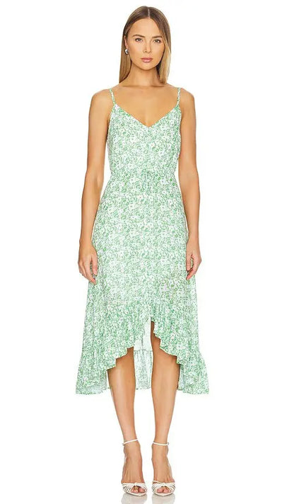Frida Dress - Green Texture