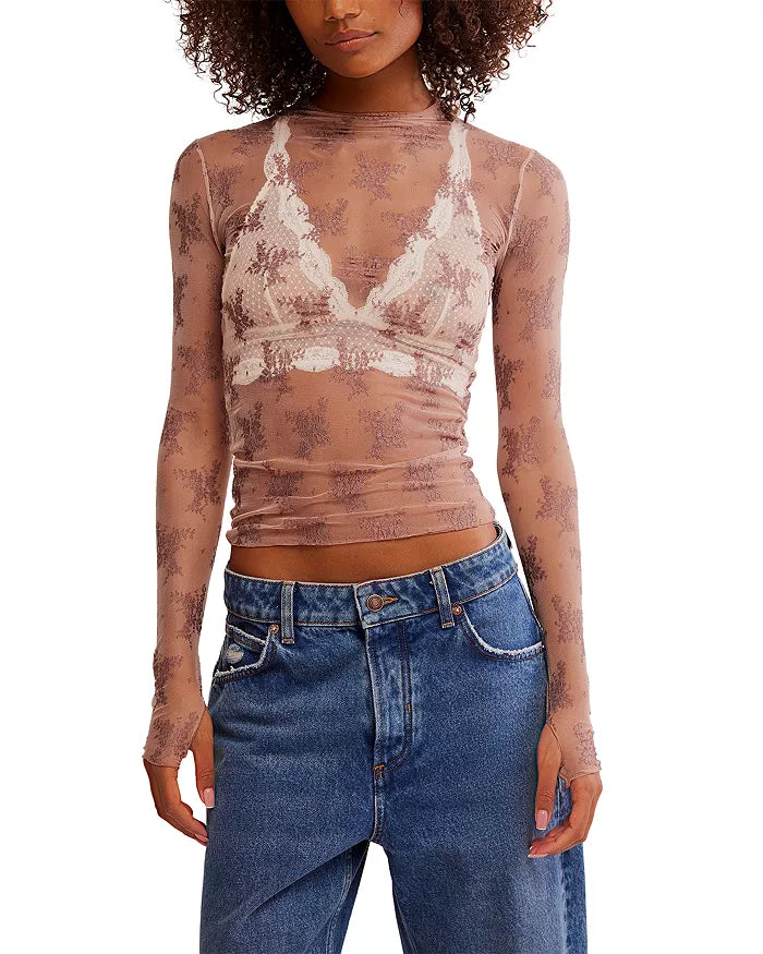 Lady Lux Layering Top- Fawn Combo