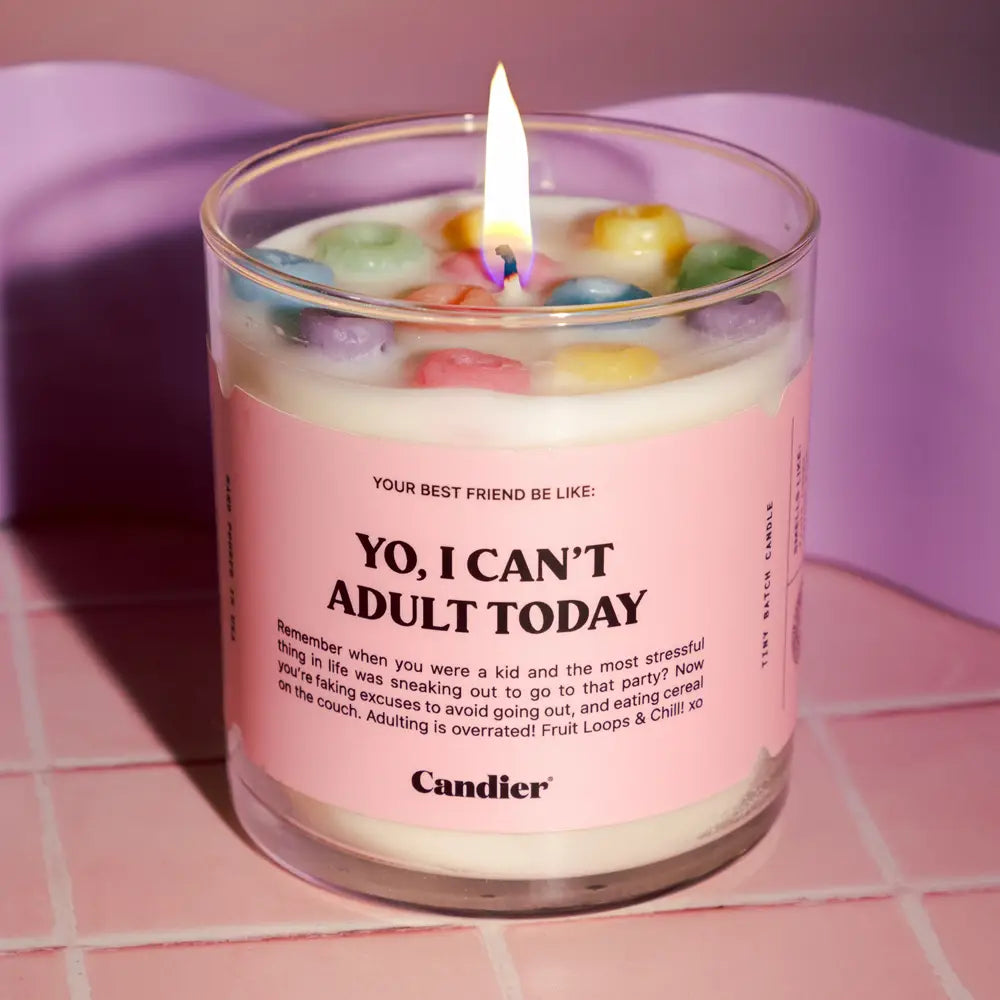 Can't Adult Cereal Candle