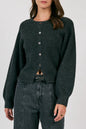 Cove Sweater Cardigan Charcoal
