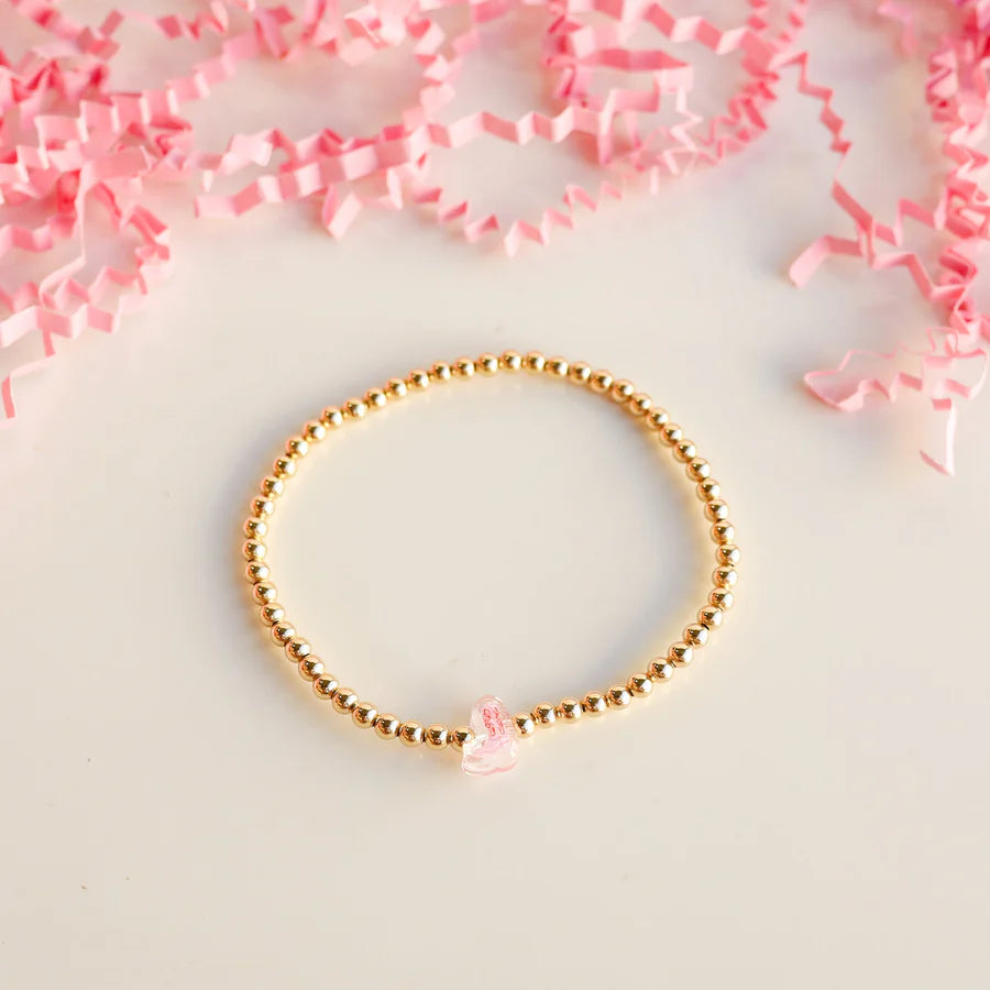Boot BB Bead Bracelet - Pink