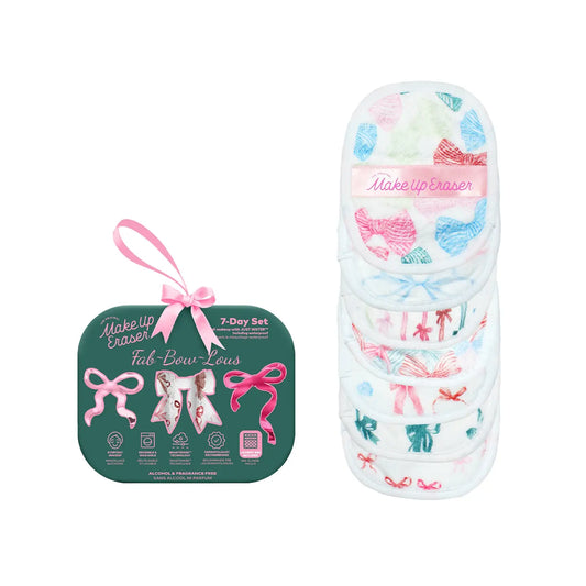 Fab-Bow-Lous 7 Day Set, Makeup Eraser/Face Wipes