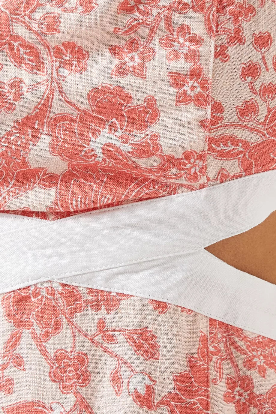 Petal Contrast Mini Dress