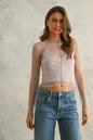 Long Sleeve Lace Top With Lining