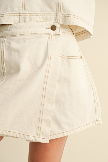 Stitch Detail Skort