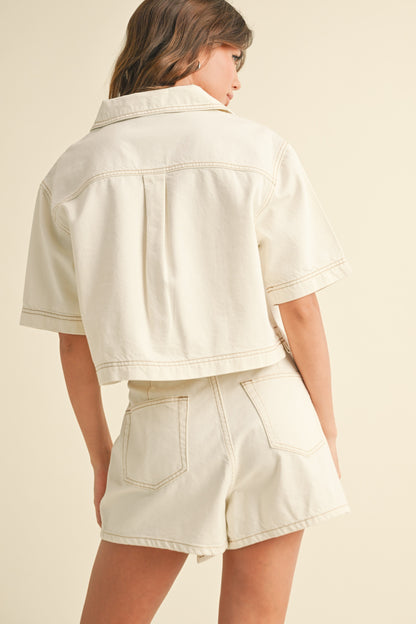 Stitch Detail Skort