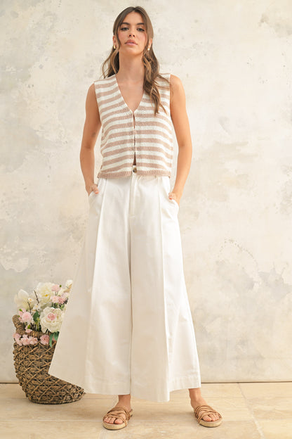 Knitted Striped Vest