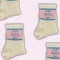 Retro Pink And Blue Pilates Socks