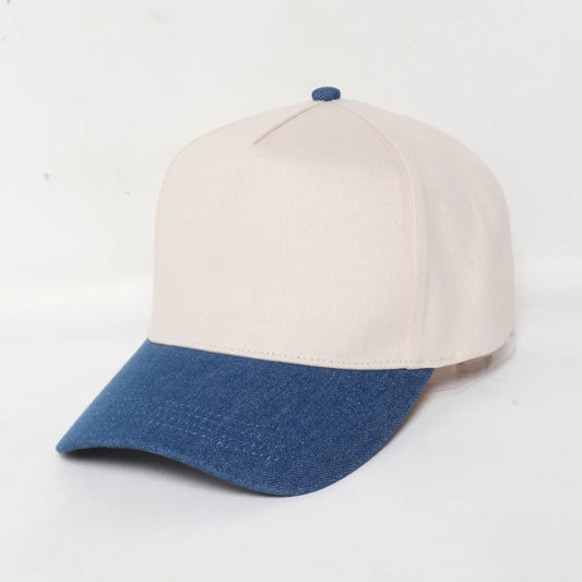 Two Tone Denim Baseball Cap
