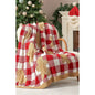 Gingerbread Check Luxury Blanket