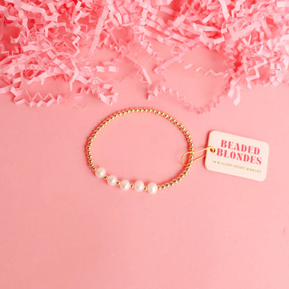 Tatum Pearl Bracelet - Gold