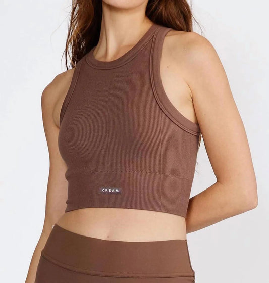 Rumi Tank Bra - Mocha