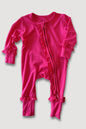 Two-Way Ruffled Zipper- Magenta