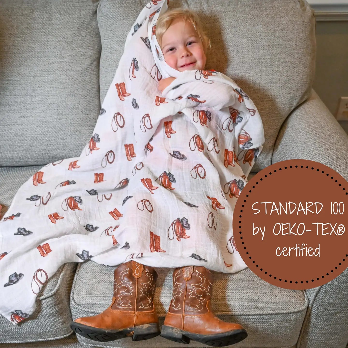 Cowboy Boot Swaddle