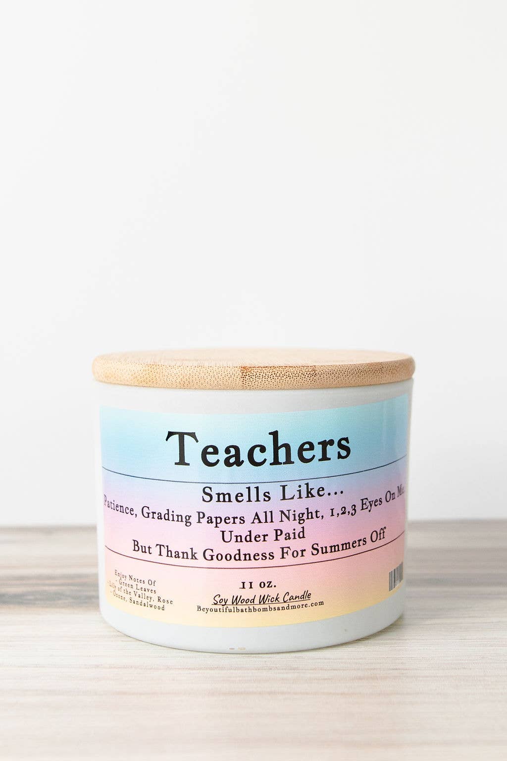 Teachers Conversation Wood Wick Candle