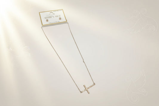 Cross Necklace-Gold