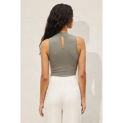 Mock Neck Tank Bodysuit