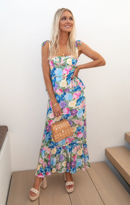 Paxton Midi Dress - Flower Shop