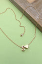 Monogram Initial Heart Charm Necklace, S