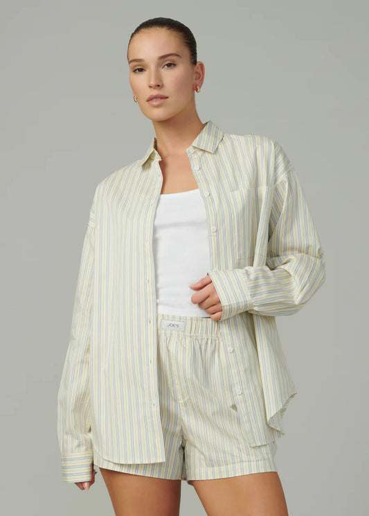 Boyfriend Button Down Shirt - Anise Flower