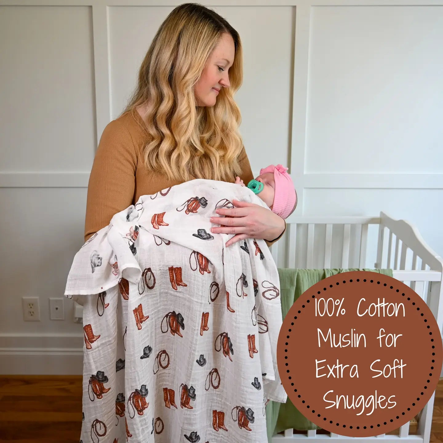 Cowboy Boot Swaddle