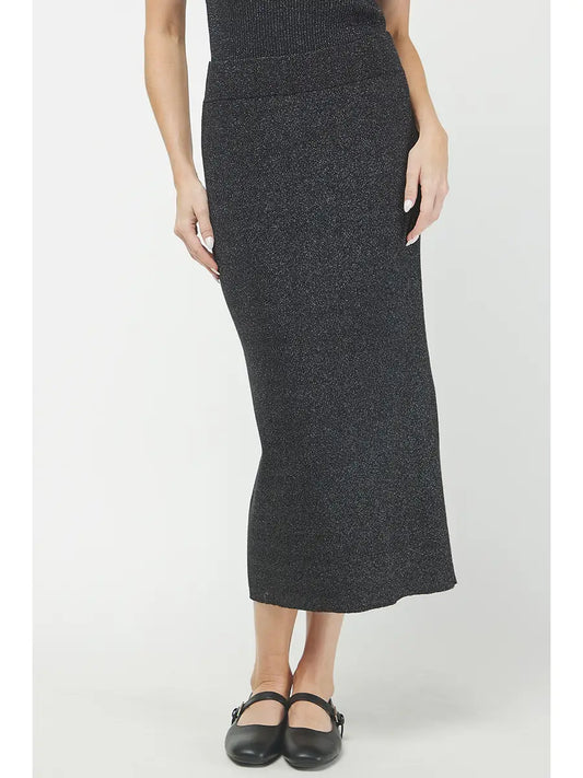 Lurex Sweater Midi Skirt
