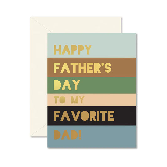 Colorblock Father's Day card