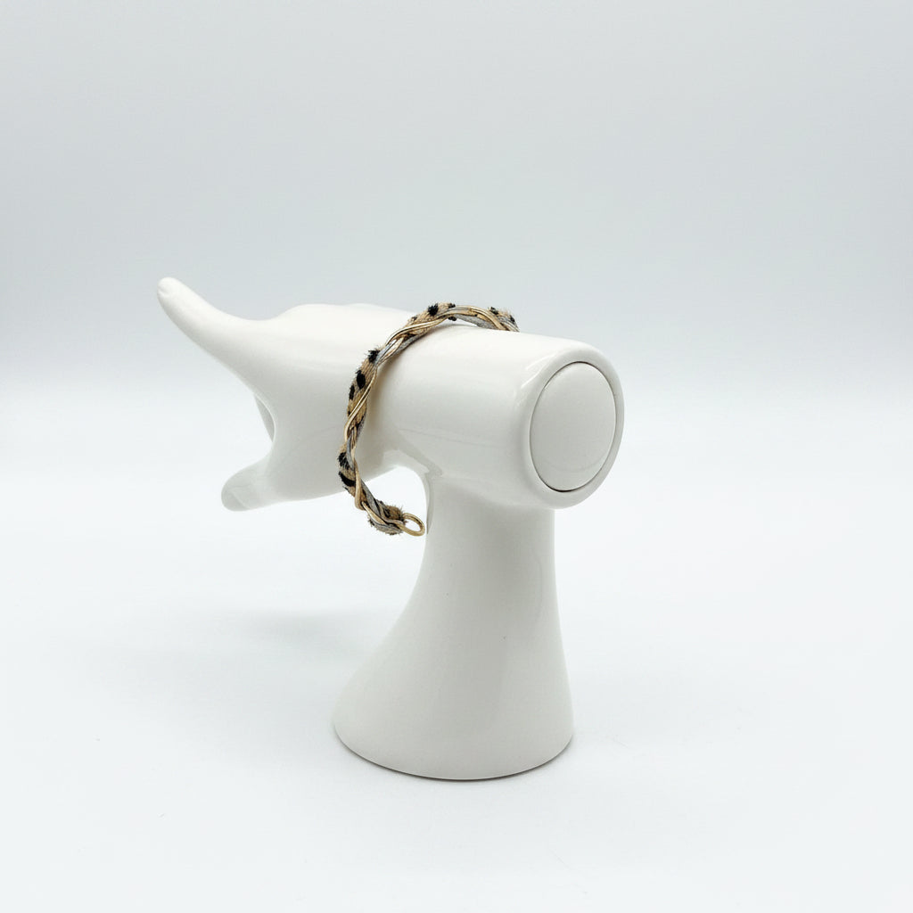 Leopard Chain cuff